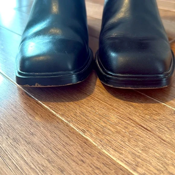 Franco Sarto Gabi Leather Square Toe Boot - Picture 7 of 10